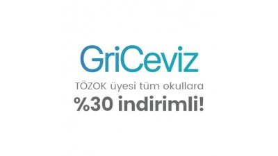 GRİCEVİZ BİLİŞSEL BECERİ VE ZİHİNSEL GELİŞİM PLATFORMU VE GRİCEVİZ MESLEKİLGİ MODÜLÜ EĞİTİM YAZILIMLARI TÖZOK ÜYESİ TÜM OKULLARIMIZA %30 İNDİRİMLİ!